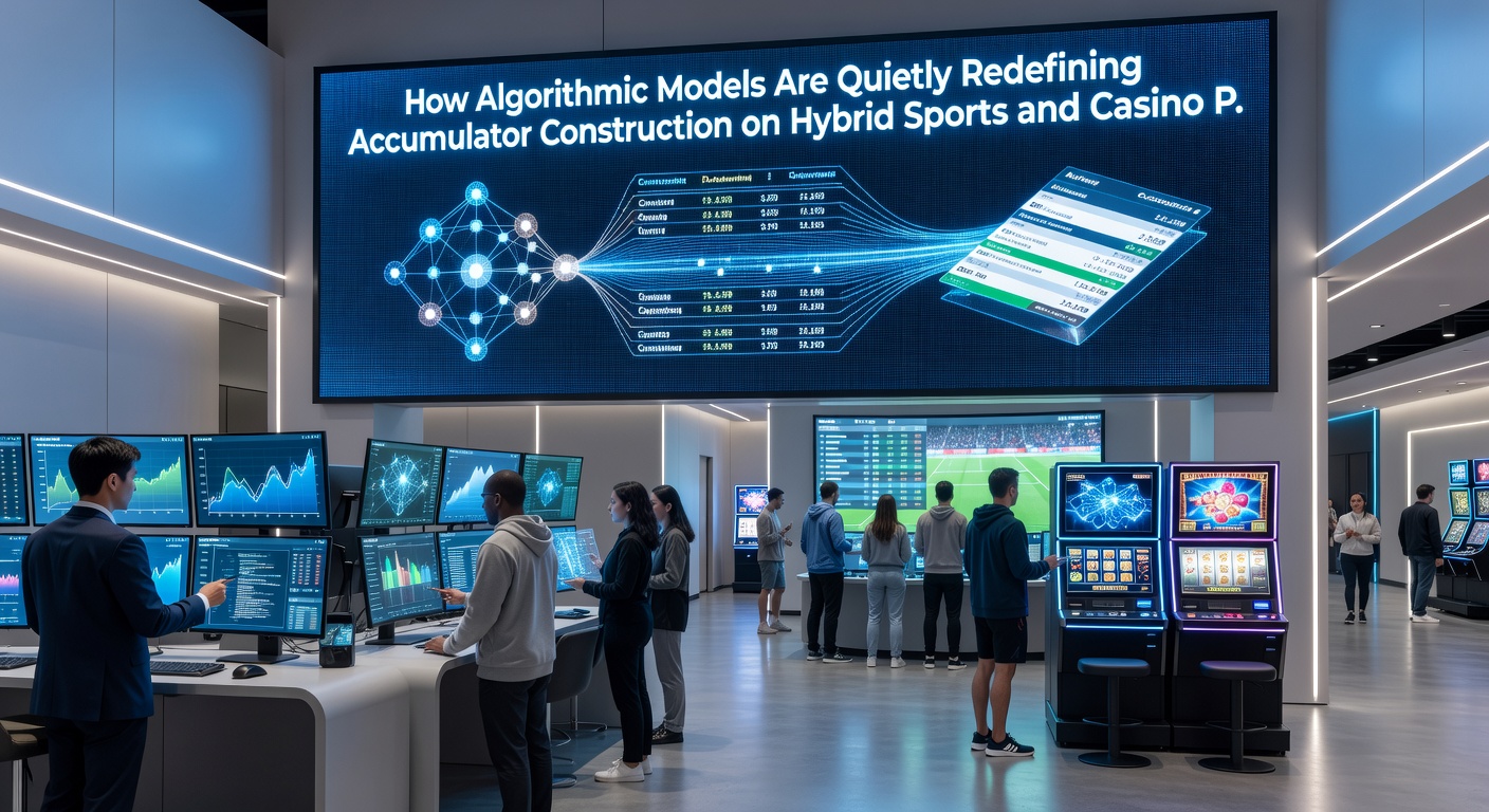 Detailed view of algorithmic accumulator builder interface combining sports events and casino games on a single platform