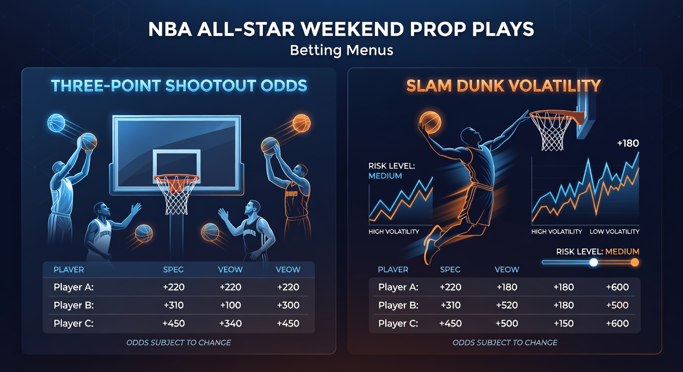NBA All-Star Weekend highlights featuring three-point shooters and high-flying dunkers in action