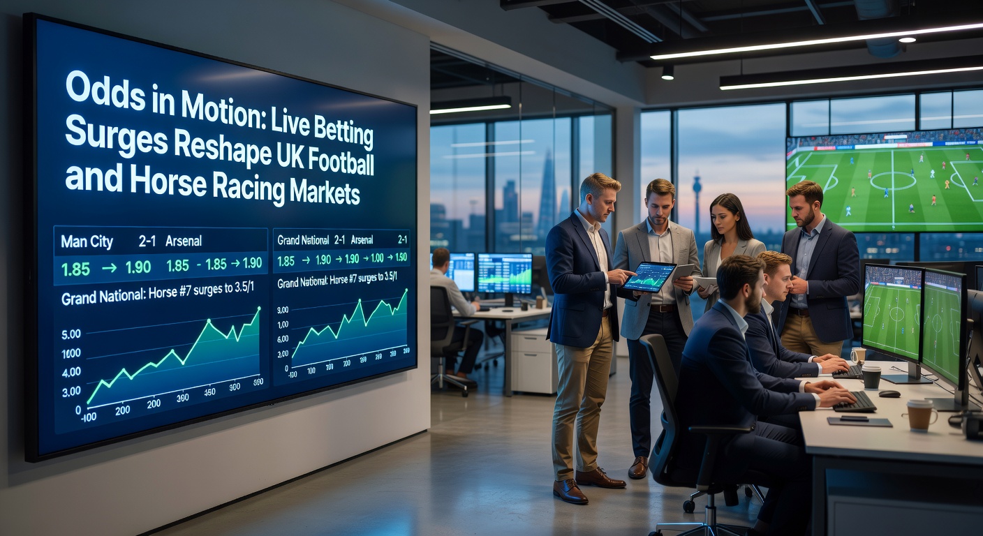 Graphic depicting UK gambling reforms with icons of slot machines, tax symbols, and protective shields highlighting stake limits and regulatory changes