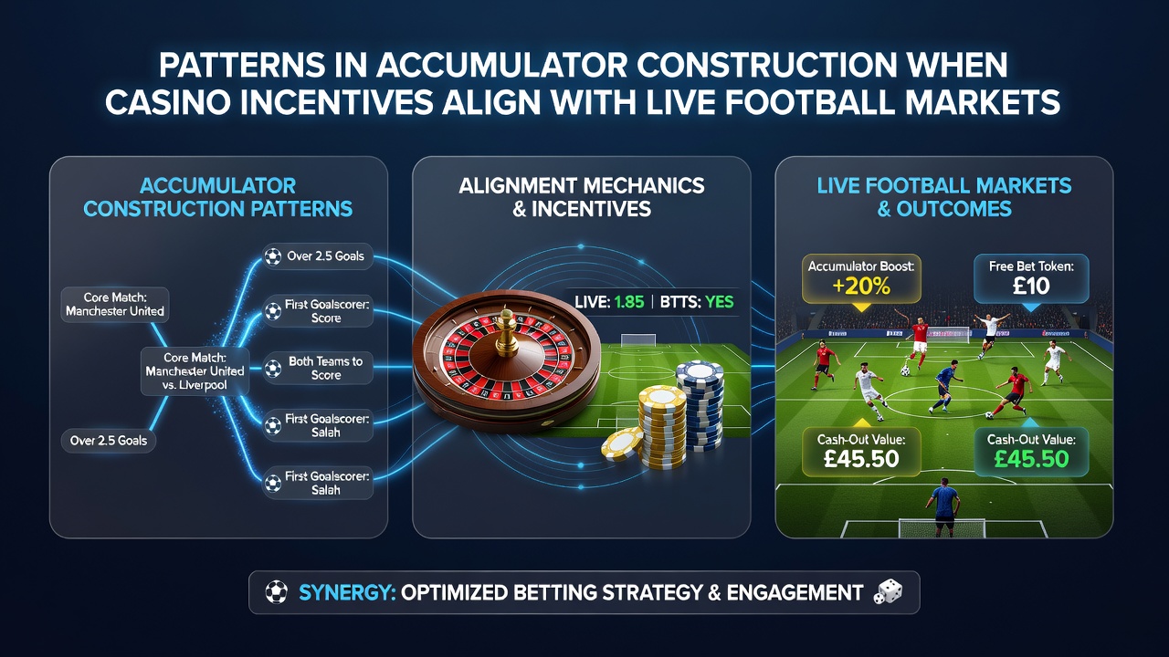 Chart illustrating live betting volume spikes during accumulator construction phases tied to casino promotions