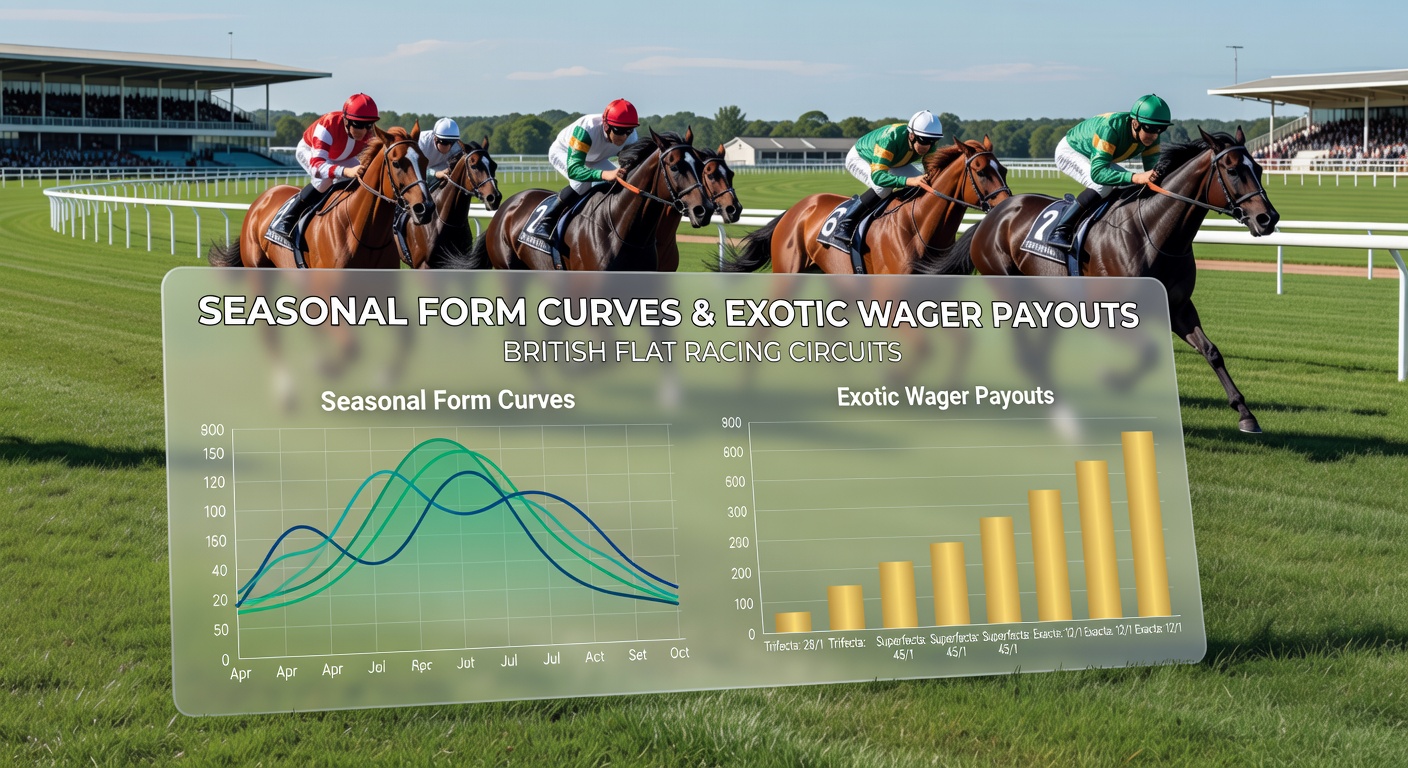 British flat racing track during early season with horses in action