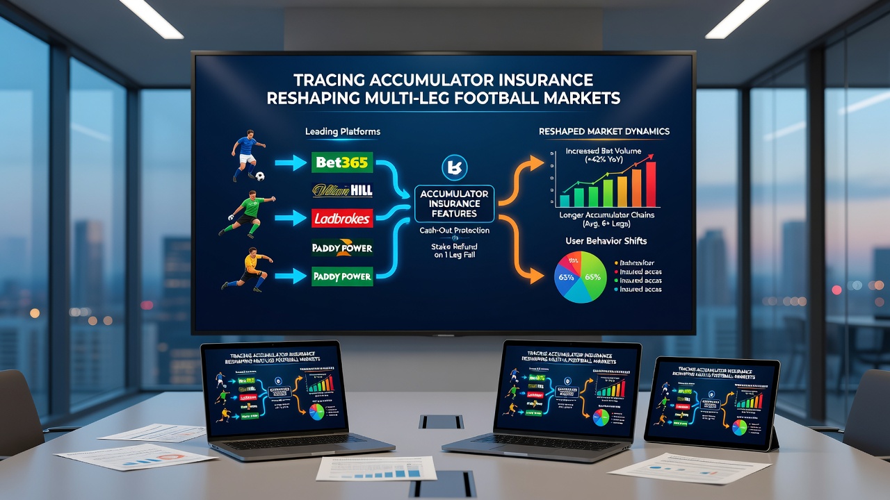 Multi-leg football accumulator interface showing insurance options