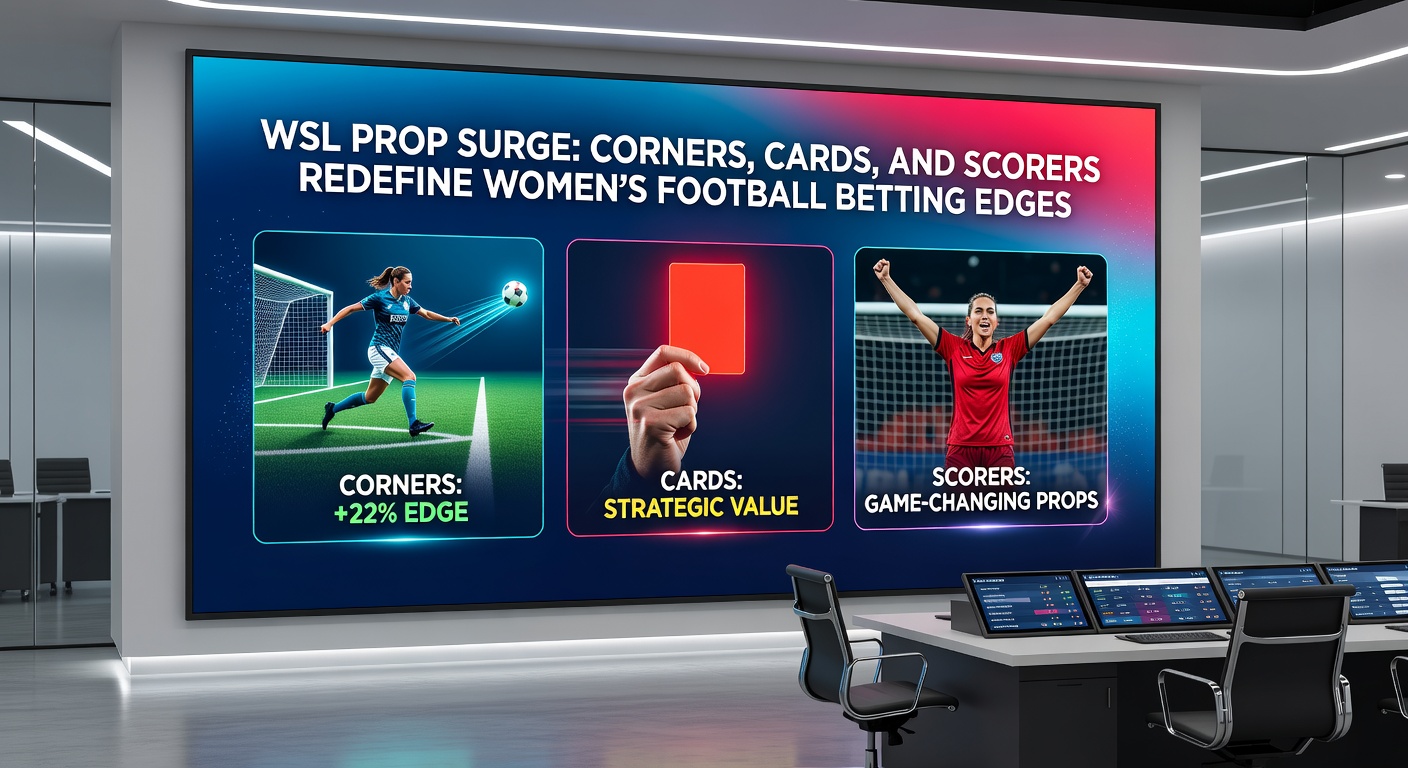 Close-up of a WSL referee issuing a yellow card during an intense midfield battle